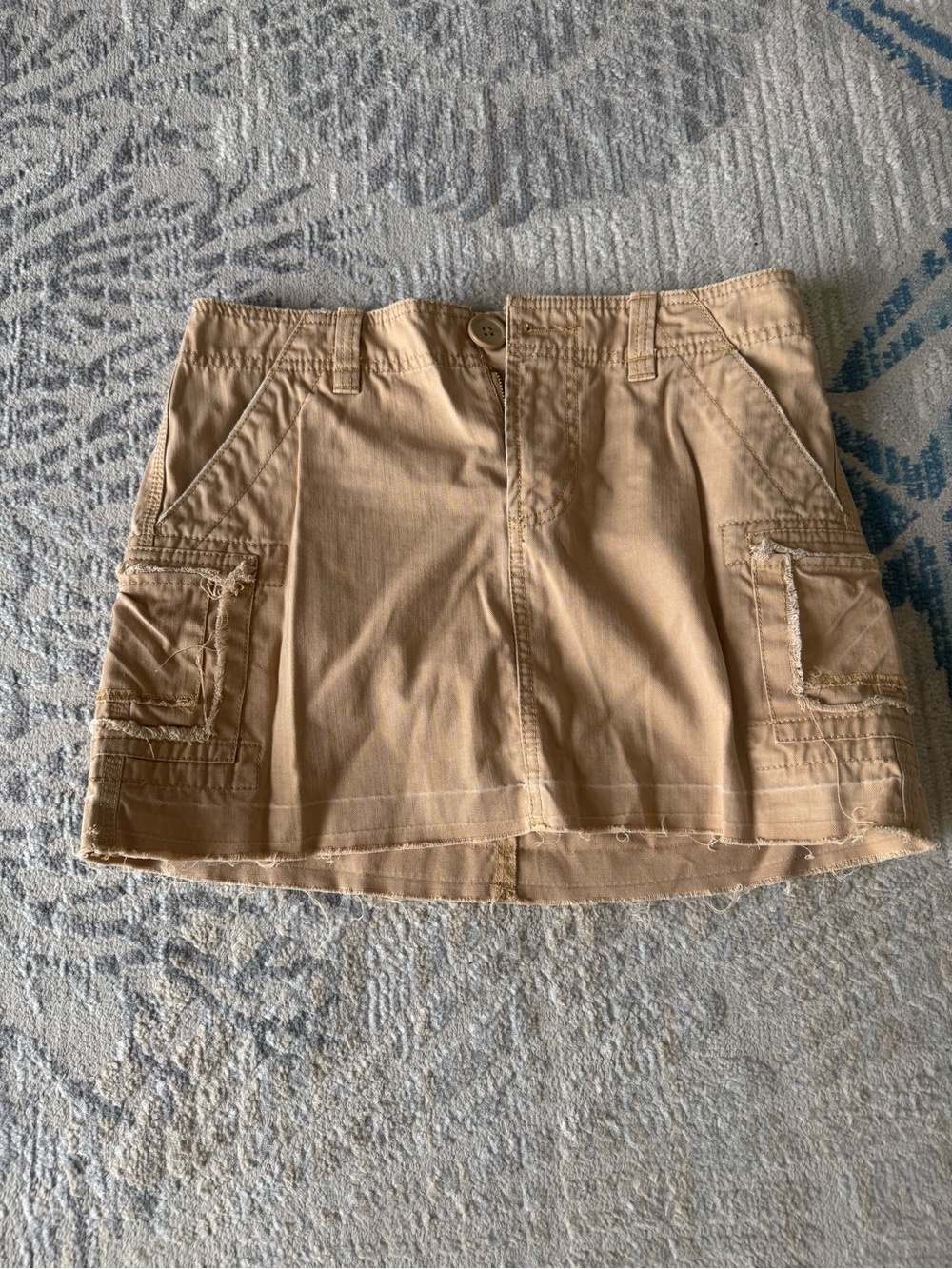 Old Navy Beige Utility Mini Skirt